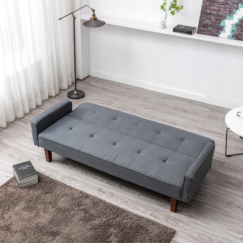 Hashtag Home Nathalia 75'' Upholstered Sleeper Sofa & Reviews Wayfair